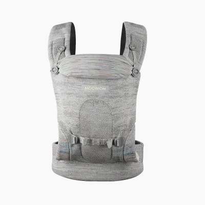 [CHÍNH HÃNG] Địu Cho Bé MOOIMOM Premium AiryKnit Baby Carrier Cao Cấp Công Nghệ Mới Chứng Chỉ Quốc Tế An Toàn Cho Bé Trợ Lực Siêu Nhẹ Nhẹ và Bền Có Đỡ Cổ Bé MMHS3111