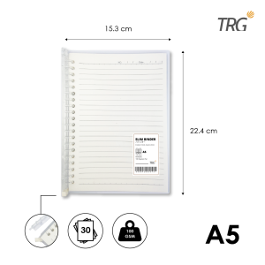 TRG Slim File Binder Note BN-40 A5 B5 - Buku Tulis Catatan Notebook Transparan TRG