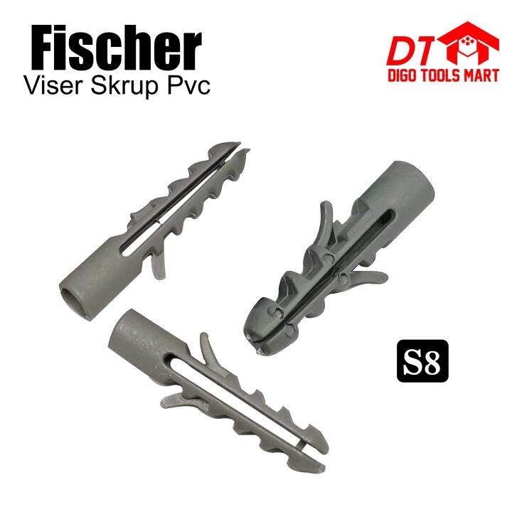 Fischer Viser Skrup Pvc S Isi Pcs Lazada Indonesia