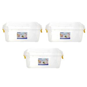 Thùng nhựa Duy Tân 90 Lít ( 77 x 52 x 32 cm ) TRONG SUỐT - An Toàn Thực Phẩm