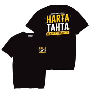 Kaos kunci kebahagiaan harta tahta kain katun combet kaos kata kata kaos viral kaos pria distro kaos terbaru