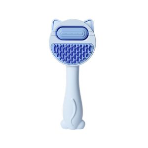 YAZHE One-click Cleaning Button Cat Grooming Brush with Water Tank Self Cleaning Pet Hair Remover Easy Removal Silicone Teeth Cat Hair Shedding Comb Dogs