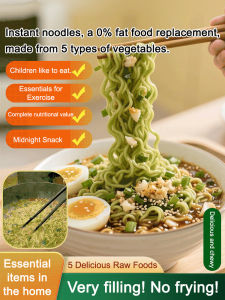 🥦 Healthy Vegetable Noodles for Family Meals/Quick Lunch/Nutritious Vegan Noodles/Wholesome Wheat Noodles/Low Fat Instant Food【Nutritious and Stomach-Strengthening】Five Vegetable Noodles Healthy Vegetable Instant Noodles