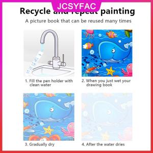 JCSYFAC Màu Sách Vẽ Tranh Đồ Chơi Ma Thuật Nước Vẽ Sách Trẻ Mới Biết Đi Graffiti Đồ Chơi Tự Làm Thủ Công Đồ Chơi Cho Trẻ Em Quà Tặng