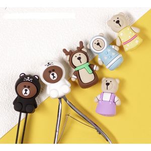Bọc đầu kìm hình thú cute - Bọc bảo vệ đầu kềm silicon chuyên dụng làm nail
