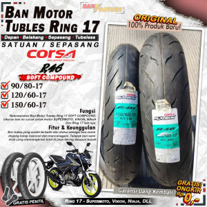 Ban Motor CORSA R46 PLATINUM Ring 17 Tubeless Ban Tubles Motor Bebek Vixion Moge Ring 17