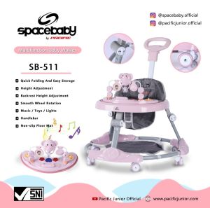 Baby Walker Spacebaby SB 511 // sb 521 // sb 517 //bw 605 // bw512 // 82606 // walker 510 Alat Bantu Jalan Bayi Space Baby Tongkat Dorong