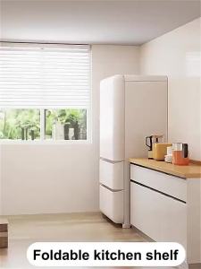 3/4/5Layer Foldable kitchen organizer rack Metal Rack organizer steel Metal Rack Supermarket shelf