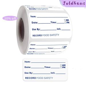 Joldhans 500 miếng cuộn nhãn dán nhà bếp nhãn dán nội dung ngày tháng bảo quản thực phẩm tủ đông tủ lạnh