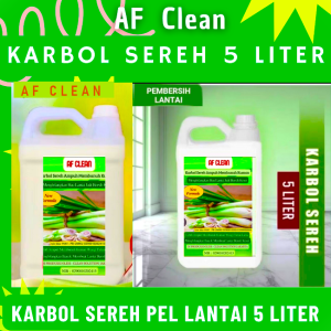 Karbol AF Clean 5 Liter Pel lantai Wangi Sereh - Pembersih Lantai Karbol Sereh 5L