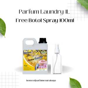 PArfum Laundry aroma sakurasnappy 1 Liter  | Isi Ulang Laundry Profesional Aroma Fresh | Cocok Untuk setrika Anti Apek Praktis Wangi Kuat Kemasan Ekonomis | Wangi Tahan 72 Jam di dalam Lemari |Aroma Soft | Untuk Rumahan