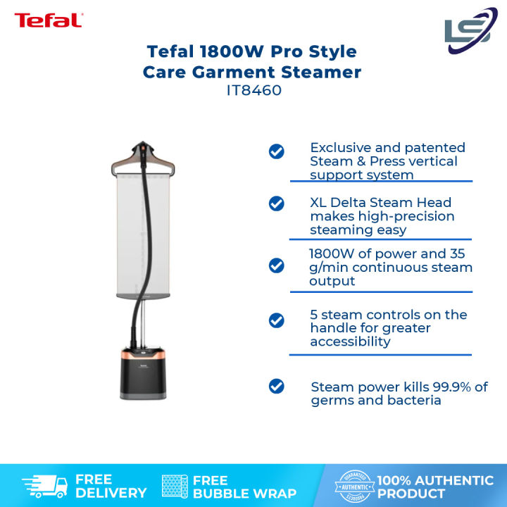 Tefal 1800W Pro Style Care Garment Steamer IT8460 AutoOff