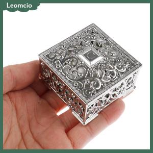 [Leomcio] กล่องพลาสติกใส่ของมีค่ากล่องขนมทรงสี่เหลี่ยมหีบสมบัติกล่องของขวัญแต่งงาน