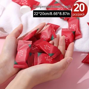 20pcs Large And Thick Outdoor Travel Towel Portable And Compressed For Face And Body Cleaning Perfect For Travel And Camping
