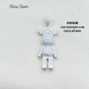 FLORA 0000MT - Mặt dây chuyền bạc ta hình Spiderman Batman Dragon Ball siêu nhân Super Hero ... dành cho bé trai