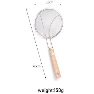 serokan gorengan ganggang kayu/saringan penggorengan 18 20 22 cm