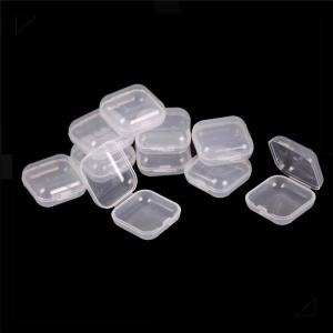 ❣💕WonderfulBuyinge 10pcs MINI CLEAR Plastic Small BOX เครื่องประดับอุดหูกล่องเก็บของ