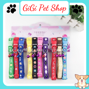 Vòng cổ Zichen size lớn pet dưới 10kg bản 1.5cm có chuông lục lạc cho thú cưng chó mèo giao ngẫu nhiên - GiGi Pet Shop