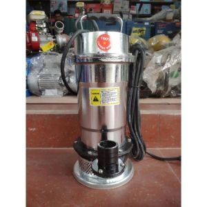 Máy bơm thả chìm bơm tõm vỏ inox nguồn điện 220V công suất 370W-750WMáy bơm hút xả nước đa năng vỏ inox độ bền cao.