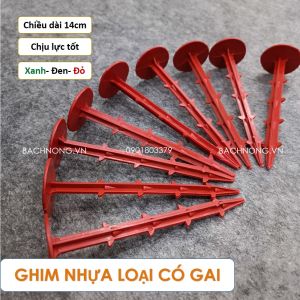 1KG ghim nhựa dài 14cm Ghim màng phủ nôn nghiệp và ghim bạt phủ chống cỏ