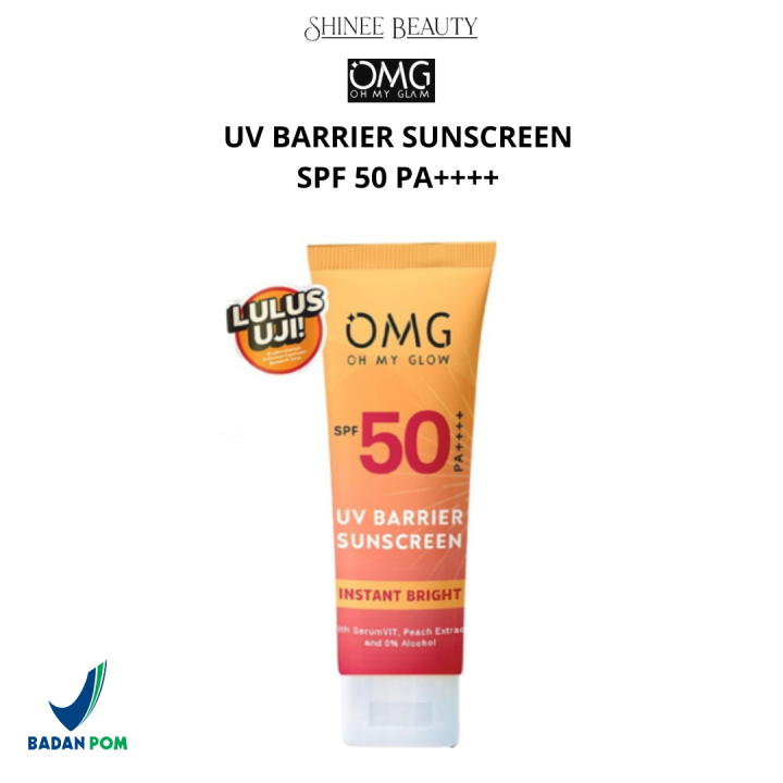OMG OH MY GLOW UV Barrier Sunscreen SPF 50 PA++++ - 25mL | Sunscreen