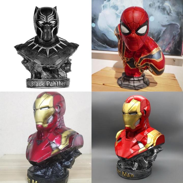 Buste Iron Man En Résine - Collection Marvel - Figurine Décorative