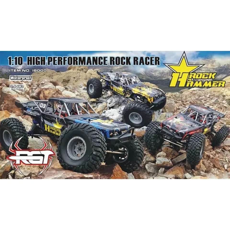 JDD【Fast Delivery】【Original Available】RGT 18000 Rc Car 1:10 4wd Off Road  Rock Crawler 4x4 Electric Power Waterproof Hobby Rock Hammer Rr-4 Truck  Toys