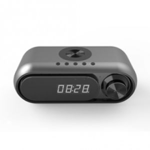 New Wireless Phone Charger Speaker LED Clock Alarm Clock Desktop Wireless Bluetooth Subwoofer Speaker