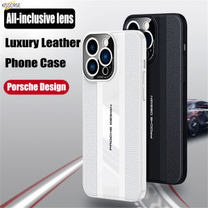 KISSCASE Ultra-thin Genuine Leather Back Case For iPhone 14 Pro Max 14Plus 13 12 Case Luxury Camera Protection Shockproof Phone cases Coque Fundas