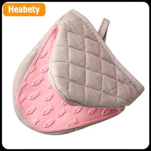 【2-3 ngày giao hàng】 Silicone chống bỏng lò găng tay Găng tay Găng tay potholder nhà bếp Silicone găng tay khay món ăn Bát chủ nướng lò găng tay Clip