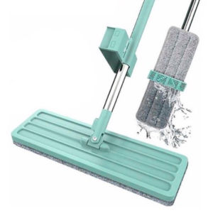 Smart Mop 360 Rotating Lengthen Flat Mop Free Hand Washing Flat Mop Cleaner Lazy Household Cleaning Plastic Set