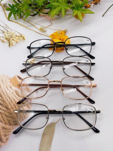 แว่นสายตายสั์น แว่นตากรอบโลหะ ขาสปริง น้ำหนักเบา ใส่สบาย N.900J -0.5/-2.75