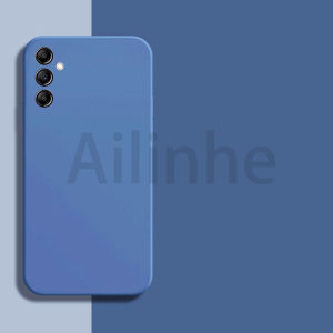 เคสโทรศัพท์กันกระแทกสำหรับ Samsung Galaxy A24 A54 A24 A14 A04 A04S M54 M14 M04 4G 5G ทรงสี่เหลี่ยมหรูหราแบบนิ่มที่เป็นซิลิโคนเหลว