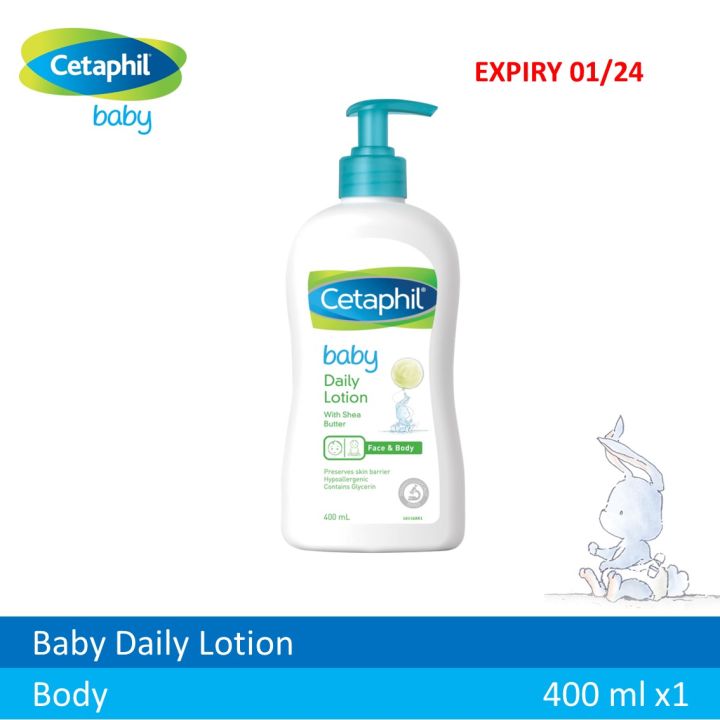Cetaphil Baby Daily Lotion with Shea Butter for Face & Body 400ml