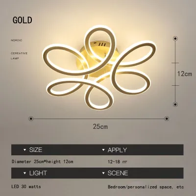 【COD 3Years Warranty】Led Tricolor Chandelier Ceiling Lights Modern Minimalist Design Metal Style Ceiling Light LED Lights For Living Room Dining Room Bedroom At Night Home Decor ilaw sa bahay