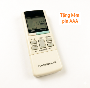 Remote Máy Lạnh National Điều Khiển Điều Hòa Không Khí A75C248 Kèm Pin AAA