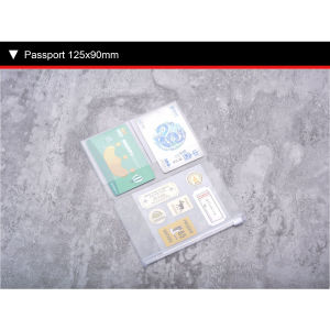 WH PVC Travelers Notebook Zipper Bag Storage Bag Card Holder Journal Supplies Planner Accessories