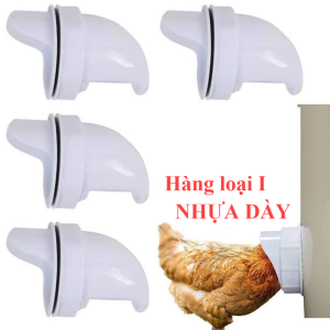 [LOẠI NHỰA DÀY] Đầu ống máng ăn cho gà vịt chống mưa nắng chống chuột khi để ngoài trời