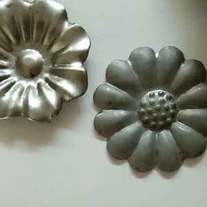 50pcs bunga matahari ukuran sedang ornamen tralis pagar besi tempa