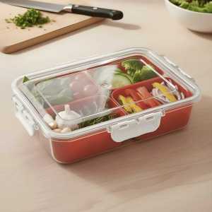 Food Container Kulkas Kotak Penyimpanan Makanan dengan Saringan Box Sayuran Buah Wadah Bumbu