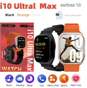 2024 Original i10 Ultral Max Smart Watch Series 10 2.15 inch Men Women Bluetooth Call Waterproof Sport Fitness SmartWatch ForAndroid Phone Free Screen Film