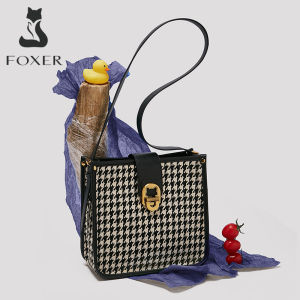 Beg bahu retro wanita Foxer Beg bahu tinggi