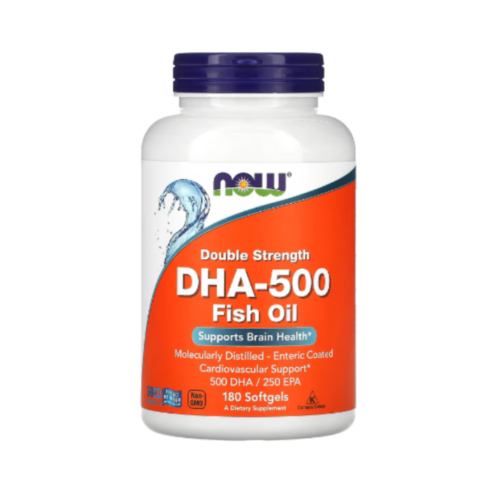 NOW DHA-500 Fish Oil, Double Strength (180 Softgels) | Lazada PH