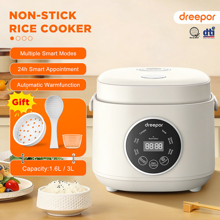 Deepor Rice Cooker Dreepor 3L household rice cooker with fast cooking and multifunctional ...