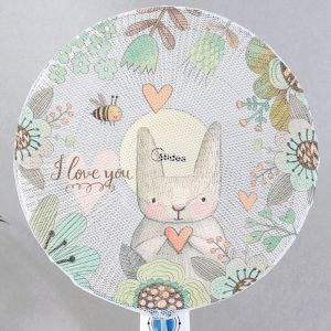 Electric Fan Dust Cover Kid Finger Protector Fan Cute Cartoon Guard Mesh Cover Dustproof Washable