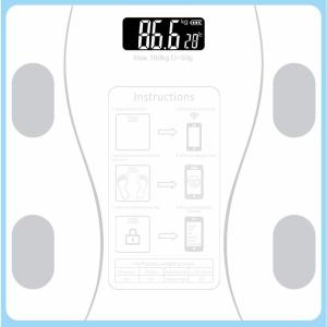 KIMP Weight Scale Bluetooth Rechargeable Electronic Intelligent Weight Loss Body Fat Scale Balances