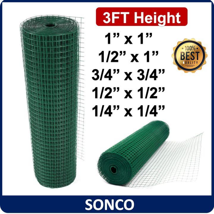 Green PVC Coated Wire Mesh Green Netting Dawai Getah Hijau Green PVC ...