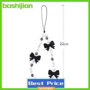 bashijian Đơn giản dễ thương Kawaii Bowknot đính cườm chuỗi điện thoại thời trang tinh tế Keychain cho phụ nữ cô gái ngọt ngào túi trang trí phụ kiện Quà Tặng