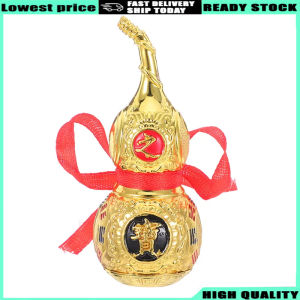 (In stock) Alloy Gourd Statue Feng Shui Wu Lou Charm Chinese Style Home Decor Living Room Desk Shelf Wealth Success Positive Energy