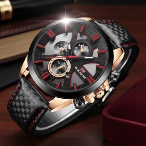 SRD Jam Tangan Sport Pria Original Tahan Air Kulit Premium Arloji Mewah Men Watches FREE BOX JV2